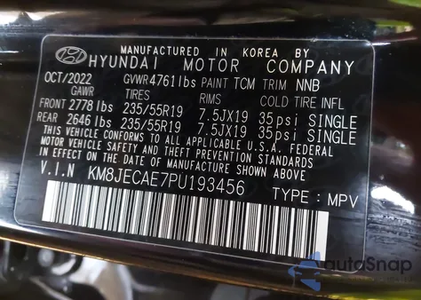 2023 Hyundai Tucson from USA, damaged, VIN KMHJECAE7PU193456